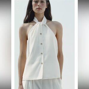 ZARA HALTER VEST TOP - Sz L